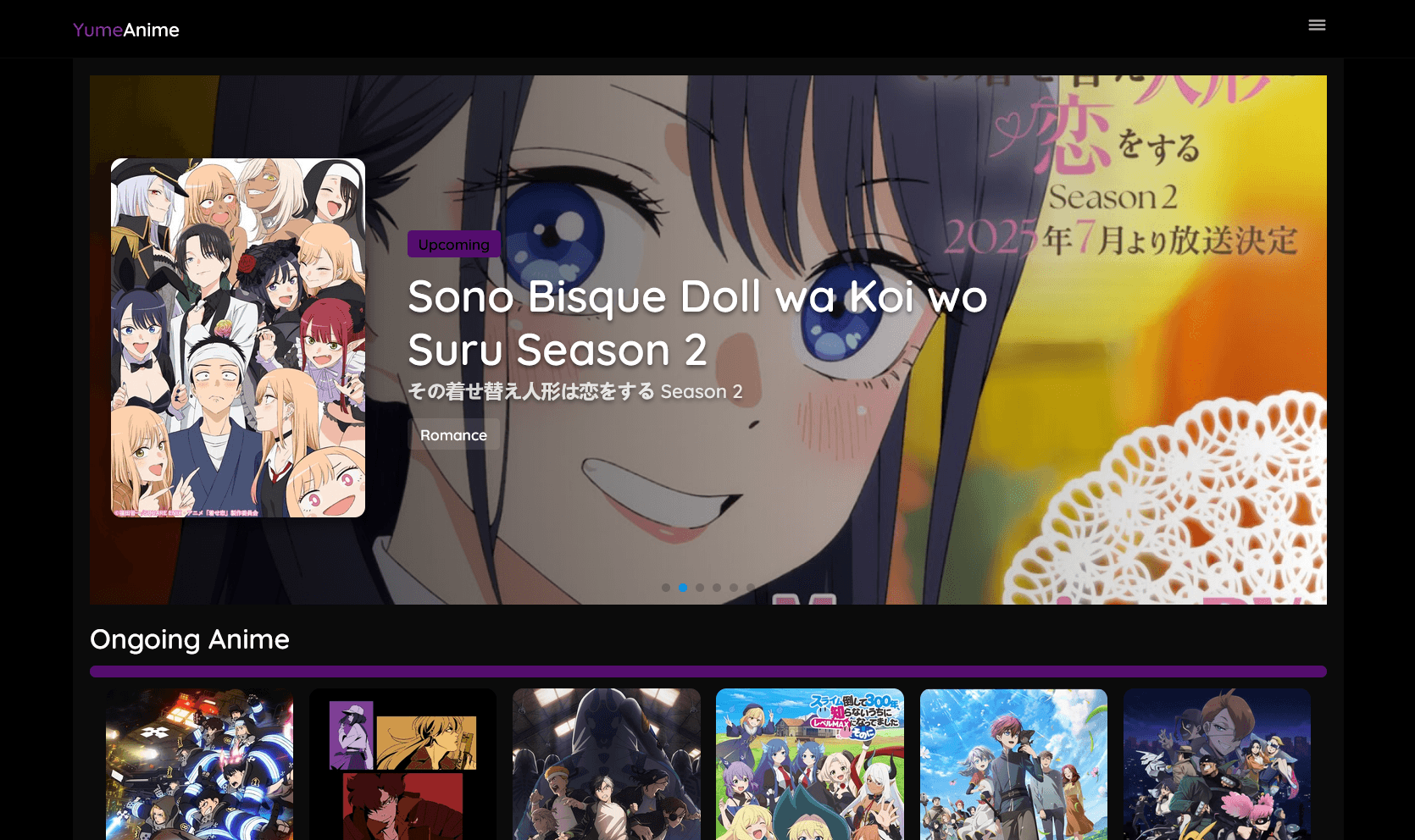 YumeAnime(夢アニメ) project image